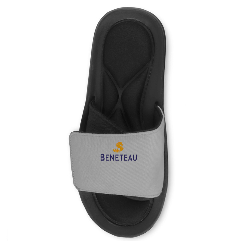 Beneteau Yacht Blue Slide Sandal | Artistshot