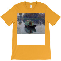 Claude Monet Studio Boat T-shirt | Artistshot