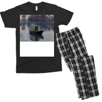 Claude Monet Studio Boat Men's T-shirt Pajama Set | Artistshot