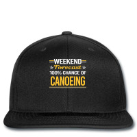 Weekend Forecast 100 Canoeing Canoe Green Printed Hat | Artistshot