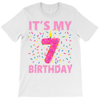 Sweet Donut It's My 7th Birthday Shirt 7 Yrs Old G T-shirt | Artistshot