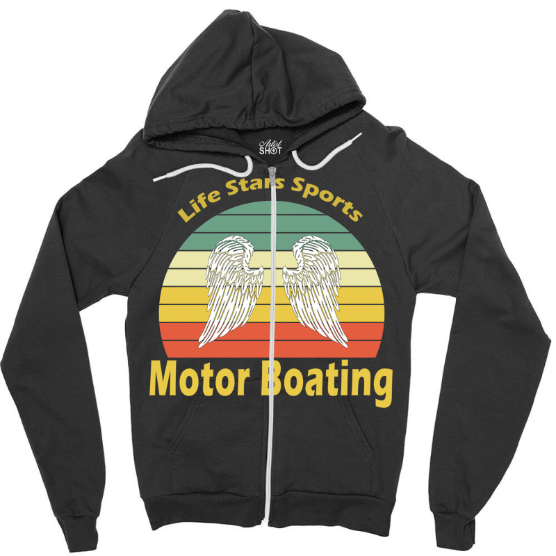 Motor Boating Stars Zipper Hoodie | Artistshot