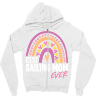 Best Sailing Mom Ever Retro Zipper Hoodie | Artistshot