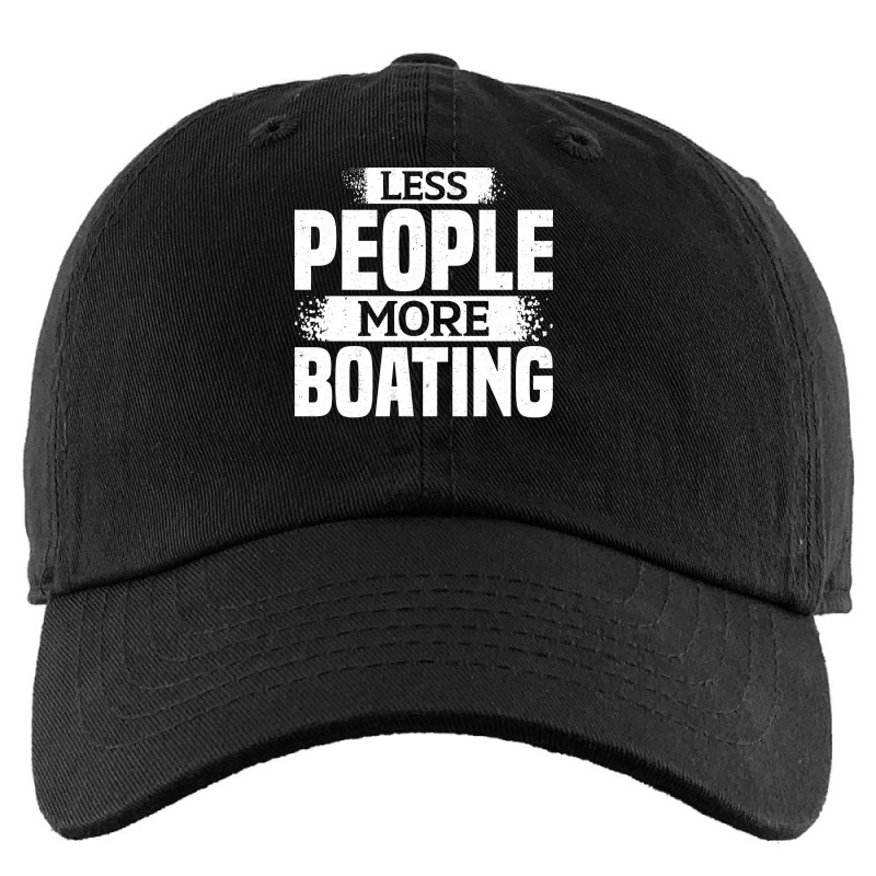 Less People More Boating Girl Kids Cap | Artistshot