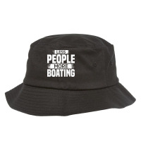 Less People More Boating Girl Bucket Hat | Artistshot