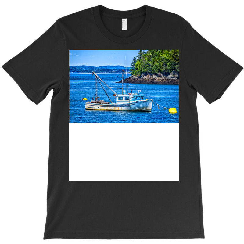 Lobster Boat At Anchor Boy T-shirt | Artistshot