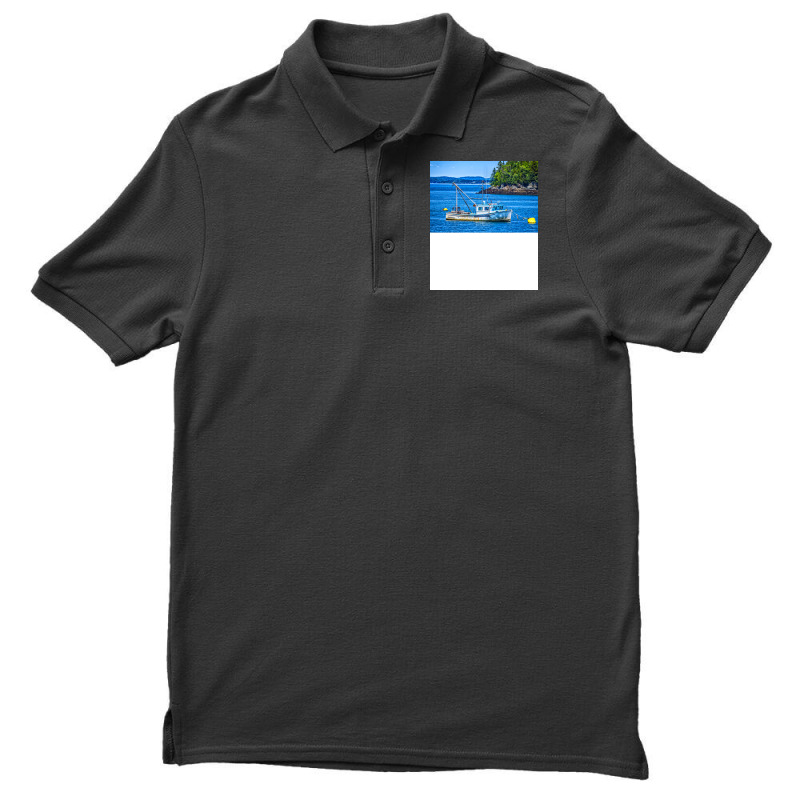 Lobster Boat At Anchor Boy Men's Polo Shirt | Artistshot