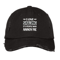 Funny People Annoy Me Sailing Sailor 70s Vintage Cap | Artistshot