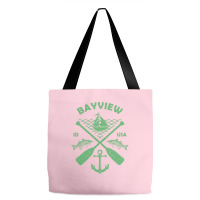 Bayview Lake Town Idaho Fishing Boat Paddle Advent Tote Bags | Artistshot