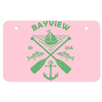 Bayview Lake Town Idaho Fishing Boat Paddle Advent Atv License Plate | Artistshot