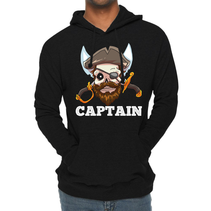 Pirate Boat Captain 80s Lightweight Hoodie | Artistshot