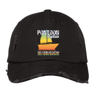 Pontoon Captain Like A Regular Captain Only More D Vintage Cap | Artistshot