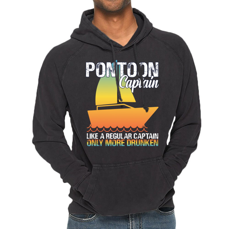 Pontoon Captain Like A Regular Captain Only More D Vintage Hoodie | Artistshot