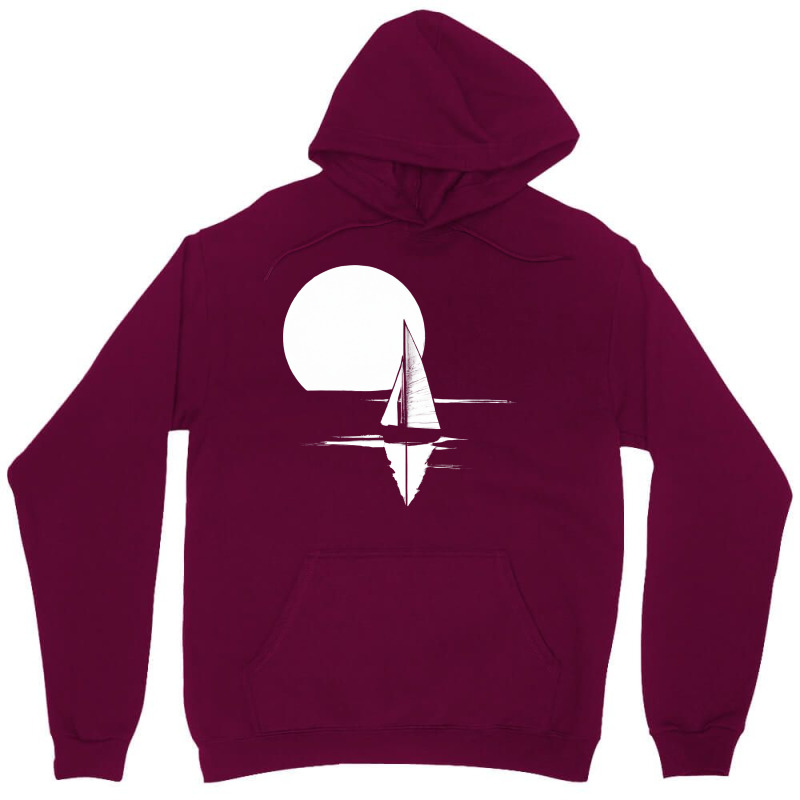 Simple Boat And Sunset Vintage Unisex Hoodie | Artistshot