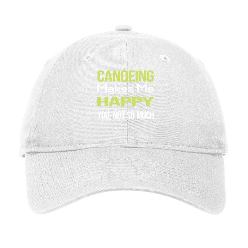 Funny Happy Canoeing Canoe Love Adjustable Cap | Artistshot