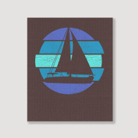 Sailing Sailing Retro Humor Portrait Canvas Print | Artistshot