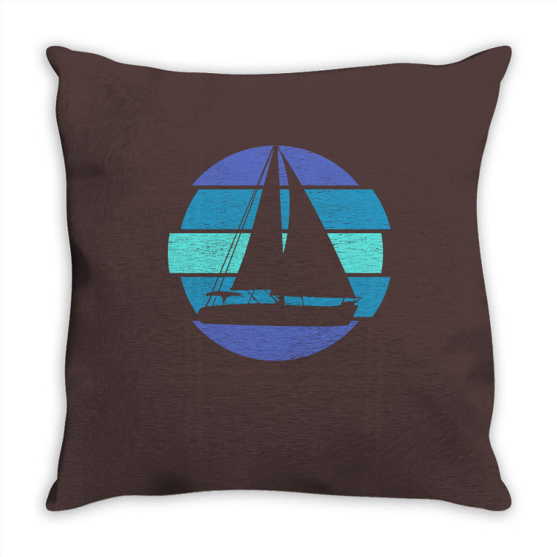 Sailing Sailing Retro Humor Throw Pillow | Artistshot