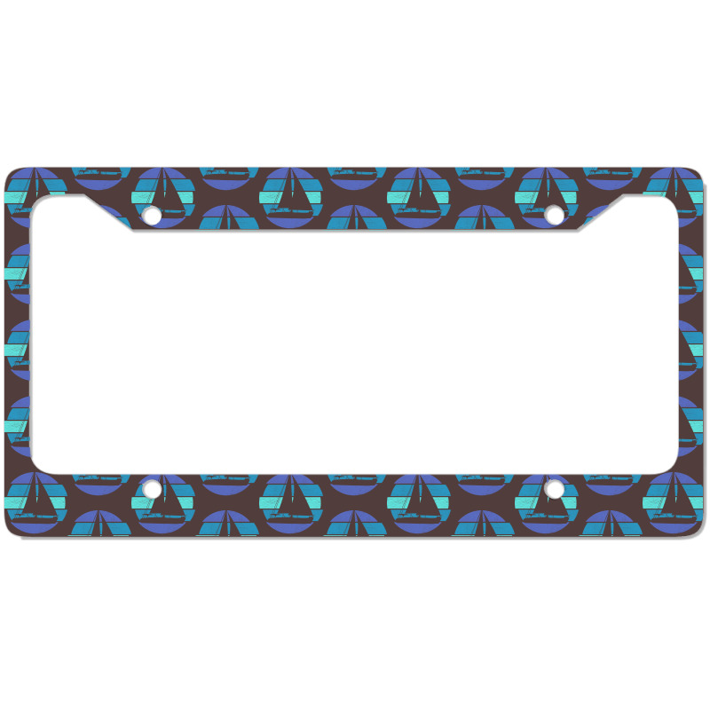 Sailing Sailing Retro Humor License Plate Frame | Artistshot