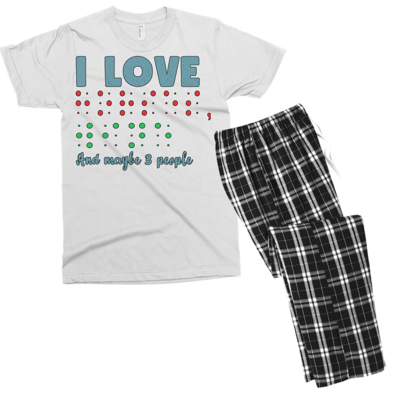 I Love Horses Wine And Maybe 3 People Gift For The Men's T-shirt Pajama Set | Artistshot