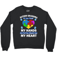 Grandma And My Heart Crewneck Sweatshirt | Artistshot