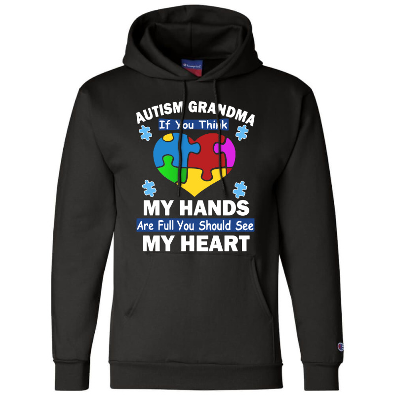 Grandma And My Heart Champion Hoodie | Artistshot