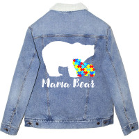 Mama Bear Unisex Sherpa-lined Denim Jacket | Artistshot