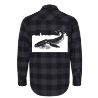 Whale Tail Aesthetic Flannel Shirt | Artistshot