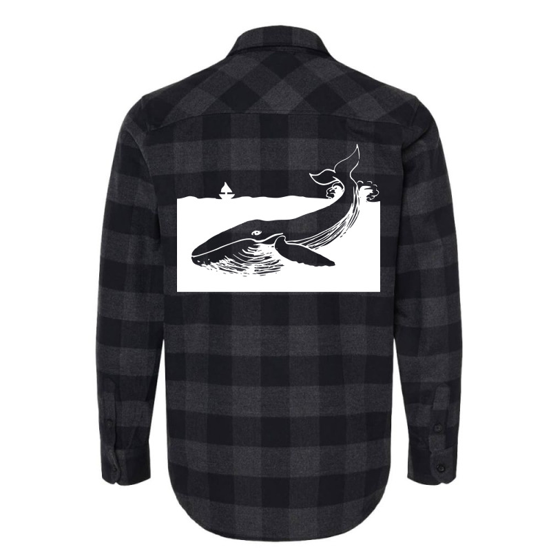 Whale Tail Aesthetic Flannel Shirt | Artistshot