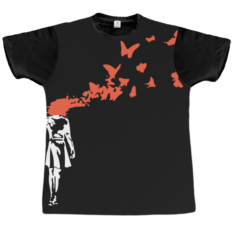 Headshot Butterfly Graphic T-shirt | Artistshot