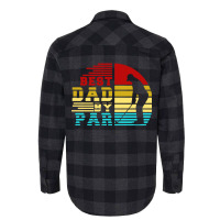 Best Dad By Par Retro Sunset Flannel Shirt | Artistshot