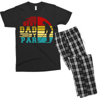 Best Dad By Par Retro Sunset Men's T-shirt Pajama Set | Artistshot