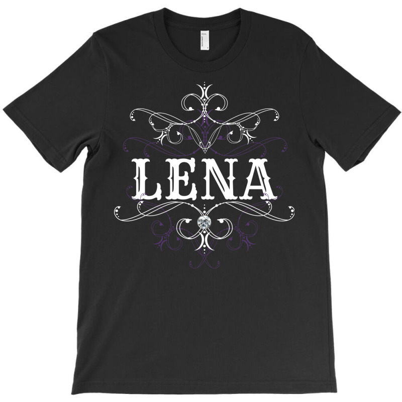 Lena Name Gothic Style Goth Ornament Love T-shirt | Artistshot