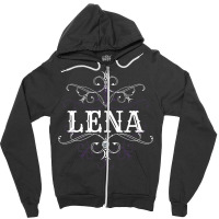 Lena Name Gothic Style Goth Ornament Love Zipper Hoodie | Artistshot