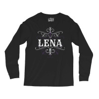 Lena Name Gothic Style Goth Ornament Love Long Sleeve Shirts | Artistshot