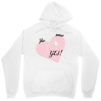 She Said Yes Bridal Heart Boy Unisex Hoodie | Artistshot