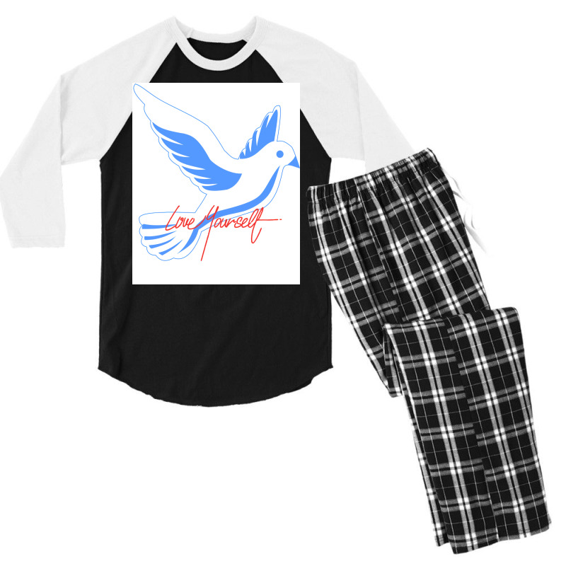 Loves Brid Trending Men's 3/4 Sleeve Pajama Set | Artistshot