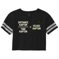 Funny Physics Velociraptor Distance Raptor Over Ti Scorecard Crop Tee | Artistshot