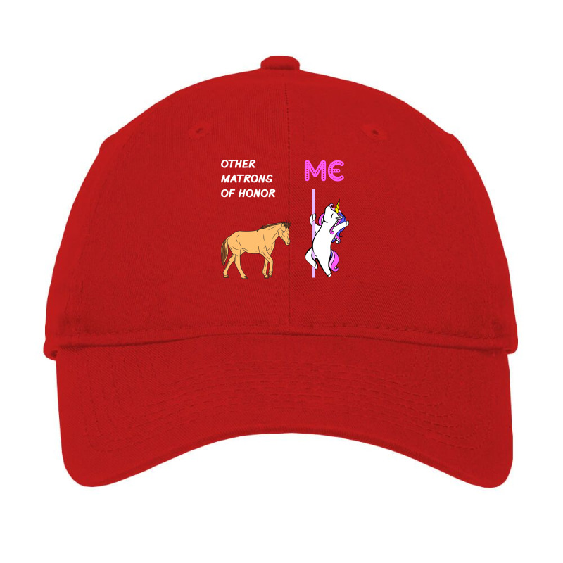 Matron Of Honor Unicorn Horse Design Adjustable Cap by joenkcuick | Artistshot