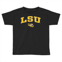 Mens Lsu Tigers Arch Over Purple Officially Licens Toddler T-shirt | Artistshot