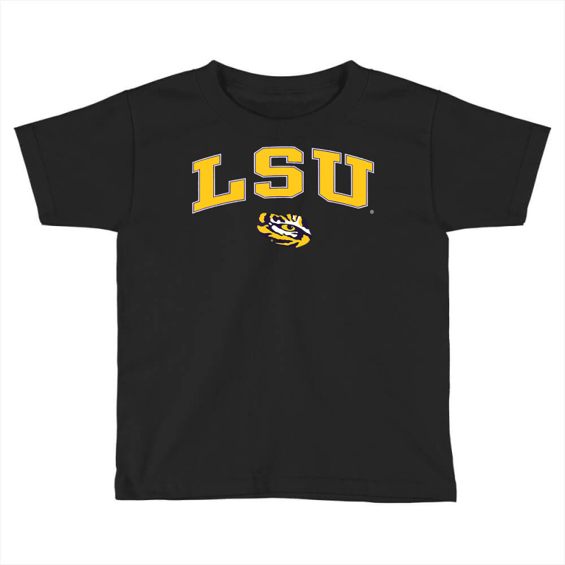 Mens Lsu Tigers Arch Over Purple Officially Licens Toddler T-shirt by haileyvirgile | Artistshot