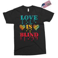 Love Is Blind Braille Blindness Awareness Trending Exclusive T-shirt | Artistshot