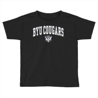 Kids Byu Cougars Kids Arch Over Navy Officially Li Toddler T-shirt | Artistshot