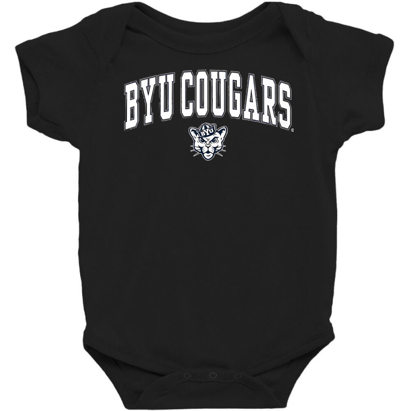 Kids Byu Cougars Kids Arch Over Navy Officially Li Baby Bodysuit by marshan | Artistshot