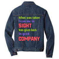 Sight Was Given Back In Good Company Gift For The Men Denim Jacket | Artistshot