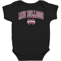 Mens Mississippi State Bulldogs Arch Over Black T Baby Bodysuit | Artistshot