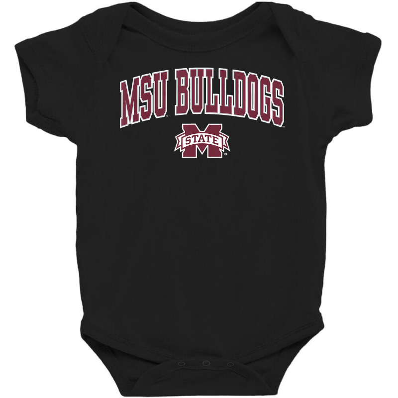 Mens Mississippi State Bulldogs Arch Over Black T Baby Bodysuit by haileyvirgile | Artistshot