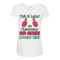 This Is What An Awesome Blind Girlfriend Looks Lik Maternity Scoop Neck T-shirt | Artistshot