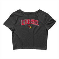 Illinois State Redbirds Arch Over Black Officially Crop Top | Artistshot