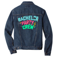 Bachelor Party Crew Yellow Men Denim Jacket | Artistshot