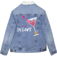 Drunk In Love Travel Unisex Sherpa-lined Denim Jacket | Artistshot